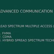 SPREAD SPECTRUM MULTIPLE ACCESS SSMA FHMA CDMA DS HYBRID SPREAD SPECTRUM TECHNIQUES