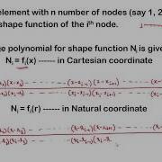 Shape Function For 1D Bar Element 2 Noded Lagrangian Formulation Advanced Structural Analysis