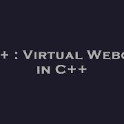 C Virtual Webcam In C