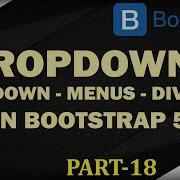18 Bootstrap 5 Dropdowns Dropdown Button Dropdown Menu Learn Bootstrap 5 Hindi Urdu
