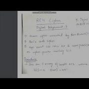 RC4 Cryptographic Algorithm Explained Key Scheduling Key Stream Generation Encryption Decryption