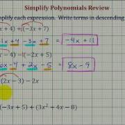Ex Simplify Polynomial Expressions Add Subtract Multiply
