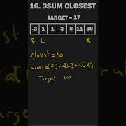 How To Solve Three Sum Closest LeetCode 16