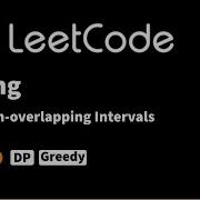 LeetCode 435 Non Overlapping Intervals