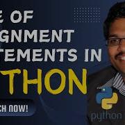 TYPES OF ASSIGNMENT STATEMENTS IN PYTHON PYTHON PROGRAMMING