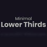 After Effects Tutorial Minimal Lower Thirds In After Effects Free Template