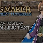 Scrolling Text With JAVASCRIPT RPG Maker MV MZ Tutorial Rpgmaker Javascript Gamedev