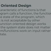 Function Oriented Design