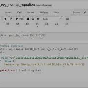 Python Linear Regression With Normal Equation