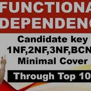 Functional Dependency In DBMS Normalization Candidate Key Minimal Cover UGC NET PYQs On DBMS