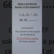 What Is The Missing Number In This Sequence