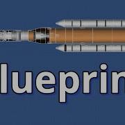 SLS Blueprint In Spaceflight Simulator