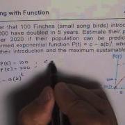 Model Population With Transformed Exponential Functions