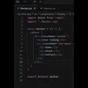 День 50 Компоненты React Js Navbar Jsx и Navbar Css