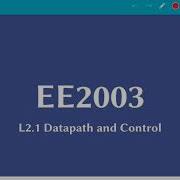 L2 1 Datapath And Control