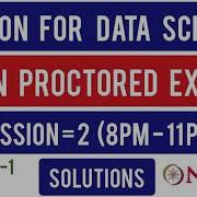 Python For Data Science Non Protected Exam Session 2nd Answers 2021