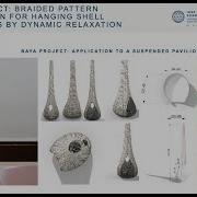 The Baya Nest Pavilion Braided Pattern Optimization For Hanging Shell Structures