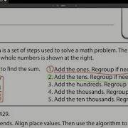 Adding Whole Numbers Standard Algorithm