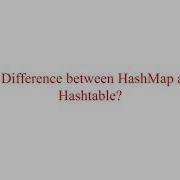 Difference Between Hashmap And Hashtable In Java Java Interview Questions And Answer Code Decode
