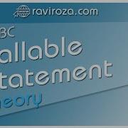 JDBC Callable Statement Theory Gujarati