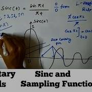 Elementary Signals Sinc And Sampling Function