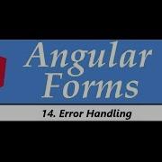 Учебное пособие по Angular Forms 14 Обработка ошибок