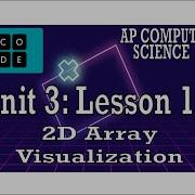 AP CS A Code Org Unit 3 Lesson 10 2D Array Visualization 2022