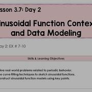 3 7 B Sinusoidal Function Context Data Modeling Video