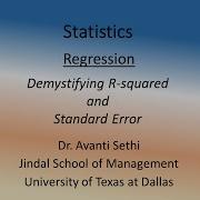 Regression R Squared And Standard Error