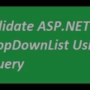 Validate Asp Net DropDownList Using JQuery