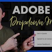 Adobe XD Dropdown Menu