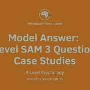 Psychology Model Answer A Level SAM 3 Q4 Case Studies