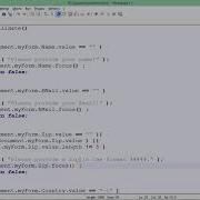 JavaScript Validations