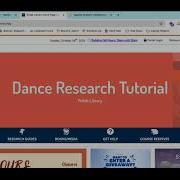 Учебное пособие по поиску информации о танцах использование OneSearch и Dance LibGuide в библиот
