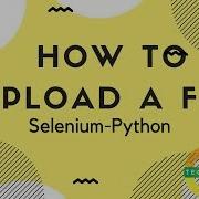 Python Selenium How To Upload A File With Webpage