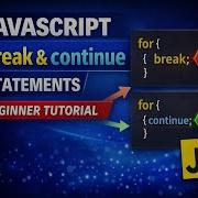 34 JavaScript Break Continue Statements Beginner Tutorial