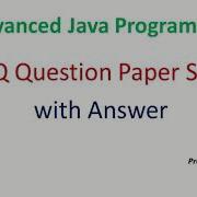 Advanced Java Programming MCQ Set 1