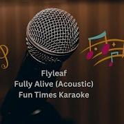 Flyleaf Fully Alive Acoustic Karaoke Instrumental Lyrics Fun Times Karaoke