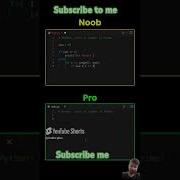 Noob VS Pro Python Coder Coding Python Webdevelopment Javascript Programming Shorts Yt