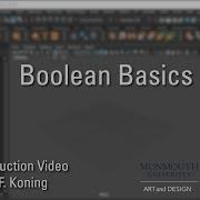 Maya Boolean Basics