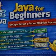 14 Java For Beginners Encapsulation Access Modifiers Explained
