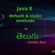 Default Static Method In Java 8