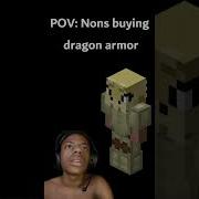 POV NONS Покупают драконью броню Hypixel Skyblock короткие ролики