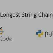 Leetcode Longest String Chain Python