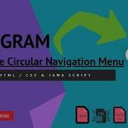 Draggable Circular Navigation Menu Program Html Css Javascript CODE TSONLINETUCHPRO