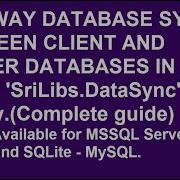 How To Sync Database Using SriLibs DataSync Library Two Way DataSync
