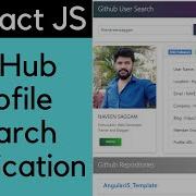 GitHub Profile Search App In React JS React Online Classes NAVEEN SAGGAM Ui Brains