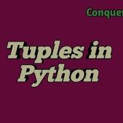 9 Tuples In Python In Tamil