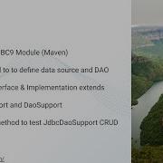 24 Using A DAO With Spring JdbcDaoSupport JDBCTemplate Provided