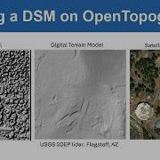 Как создать цифровую модель поверхности ЦМП на OpenTopography